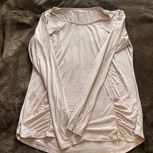 Woman’s long sleeve yoga shirt.